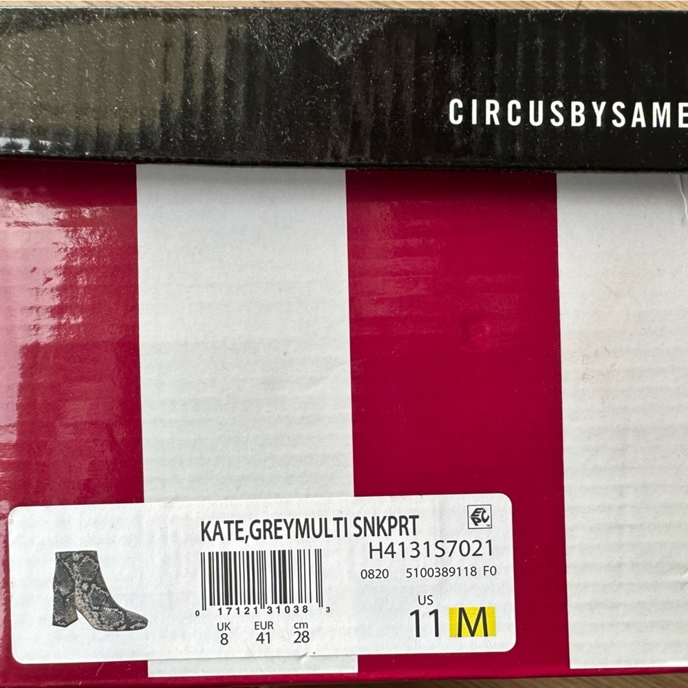 Circus by Sam Edelman Snake Print Heeled Boots - Picture 7 of 7